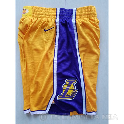 Pantalone Los Angeles Lakers Icon 2018-19 Amarillo - Haga un click en la imagen para cerrar